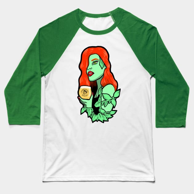 Hoppy Ivy Baseball T-Shirt by RubbertoeDesign